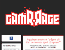 Tablet Screenshot of gamrrage.com